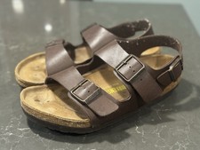 Birkenstock Milano Unisex Sandal Habana Oiled Leather Size 41UE L10 M8 Regular
