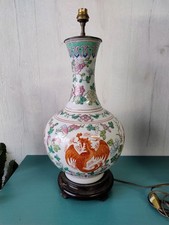 Ancien vase Asiatique montée en lampe 