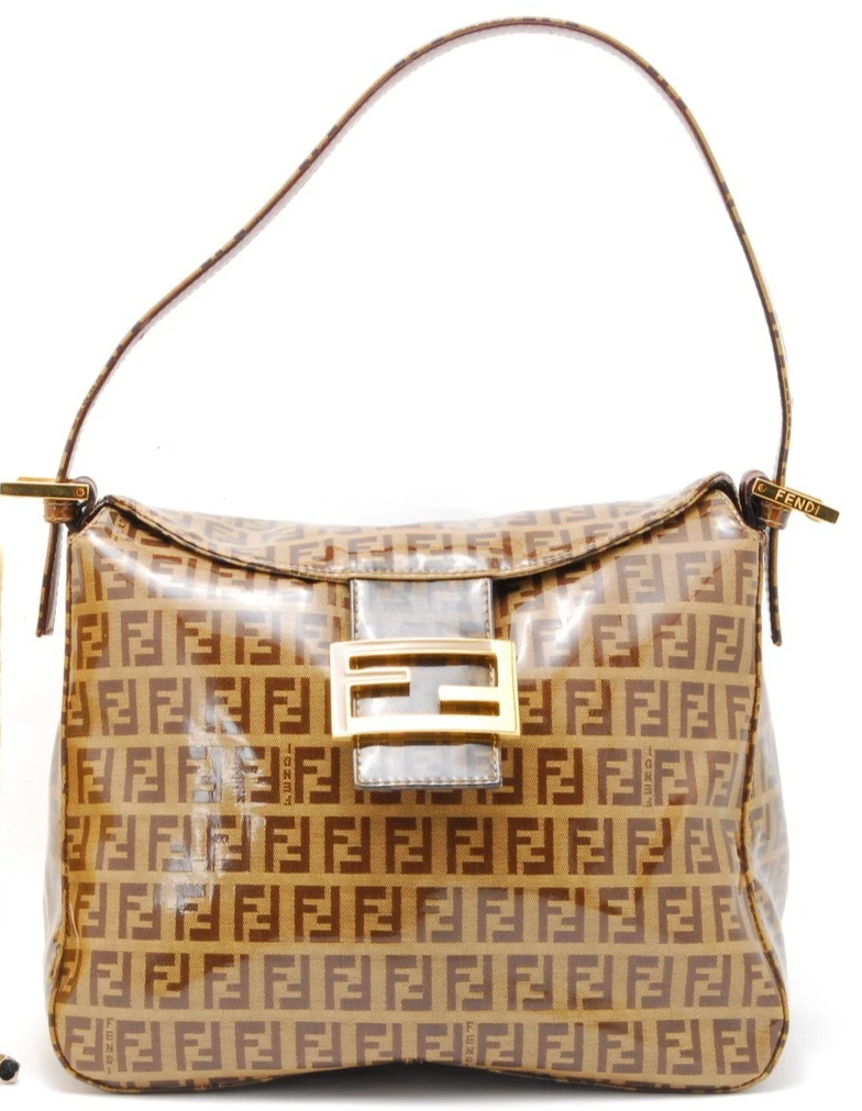 Fendi — FENDI Mamma Shoulder bag Coated Canvas Beige 2211 26426 018