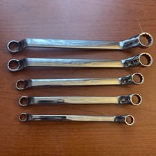 Snap-on 10 Thru 19 Mm 60 Deep Offset 12-point Box Wrench Set Xom605 Mint