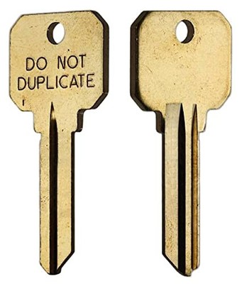 Kaba Ilco DND-SC9 Key Blanks SC9 Schlage Do Not Duplicate 50 Pack Brass