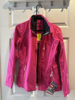 Helly-Hansen Women's Crew Midlayer Waterproof Windproof Sailing Jacket, pink, S