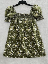 Tory Burch Smoked Mini Dress Wall Floral Size XS