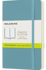 Image of Moleskine Classic Plain Paper Notebook Soft Cover & Elastic Closure Journal. L
