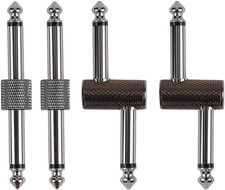 Guitar Pedal Patch Connector, 6.35Mm (1/4") Effect Pedal to Pedal Coupler, Male