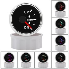 52mm Boat Trim Balance Gauge UP-DN Meter Signal Trim Tilt Indicator for Marine