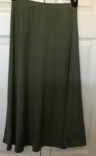VTG 1970,Ladies,midi Skirt,Olive Green,Sz 6,pull On Waist