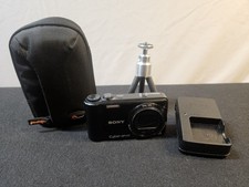 Sony Cyber-shot DSC-H55 14.1MP 10x Zoom Digital Camera w Case Charger  Tri-pod