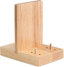 Wooden Tabletop Stand Holder, Adjustable 4x6 Inches Easel Display Stand Yellow