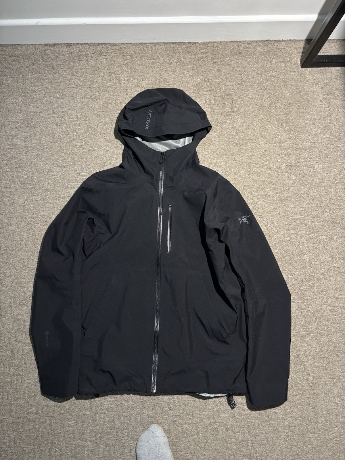 Giacca Arc'teryx Ralle nera in Gore Tex taglia S