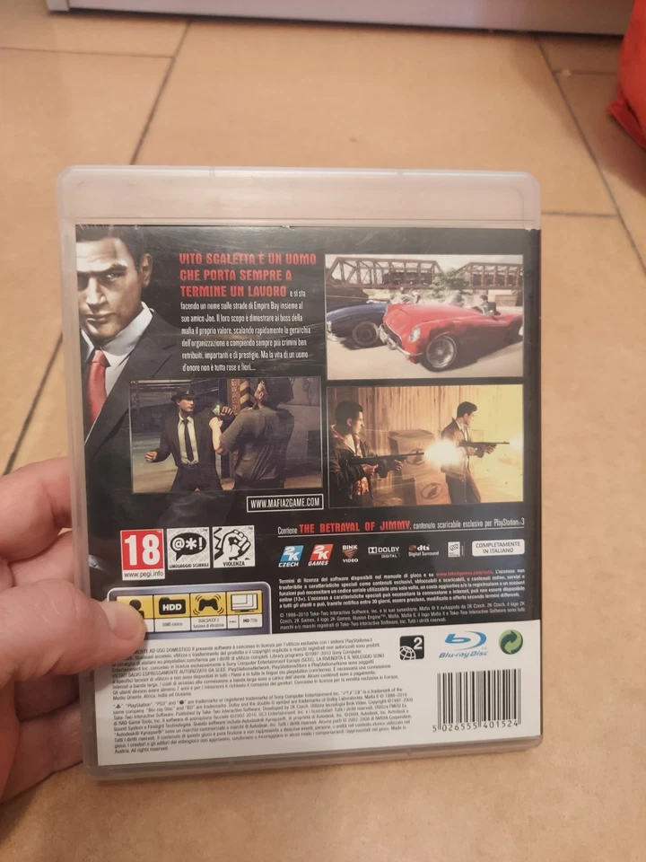 MAFIA 2 PS3 PLAYSTATION 3 ITA ECCELLENTE Disco A Specchio NO Ps1 Ps2 - Immagine 2 di 4