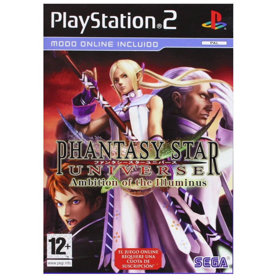 Phantasy Star Online Ambition of the Illuminus PS2 PAL España Completo Original