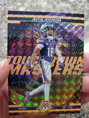 2025 Mosaic Football Justin Jefferson Touchdown Masters #4 Orange