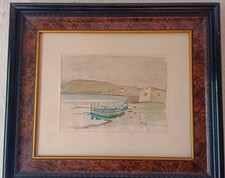 Enric Planasdurá,(1921-1984)acuarela firmado 1946. Portlligat, Cadaques