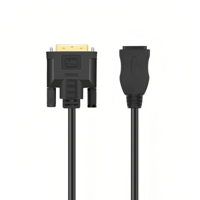 HDMI to DVI Cable Adapter - Male DVI-D Dual Link to Female HDMI Converter 0,3m