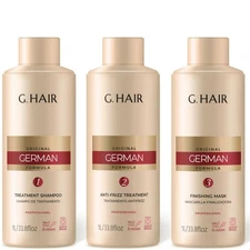 GHair German Brazilian Keratin Treatment Straightening Smoothing Kit 3 x 34oz