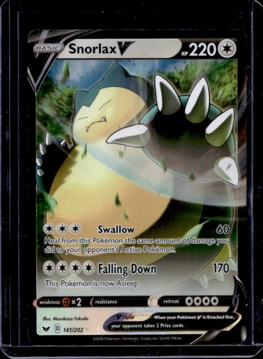 Snorlax V Pokémon TCG Cards for sale | eBay