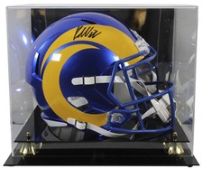 Rams Kyren Williams Authentic Signed Full Size Speed Rep Helmet w/ Case BAS