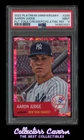 2022 Platinum Anniversary Toile Cream/Fuschia #200 Aaron Judge PSA 9 #d 23/100