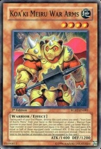 Koa'ki Meiru War Arms - RGBT-EN081 - Super Rare - 1st Edition x3 - Lightly Playe