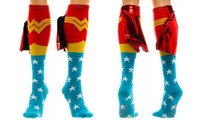 Dc Comics Wonder Woman Knee High Shiny Cape Socks on sale Dc Comics Wonder Woman Knee High Shiny Cape Socks on sale