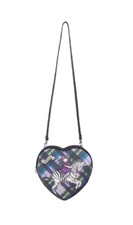 Santoro London Handbag Purse Gorjuss Tartan Heart Shoulder Bag The Dark Streak