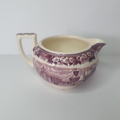 Vintage Wedgwood Ferrara Barlaston Of Etruria Jug Creamer Plum RARE Italian Port - Picture 11 of 21
