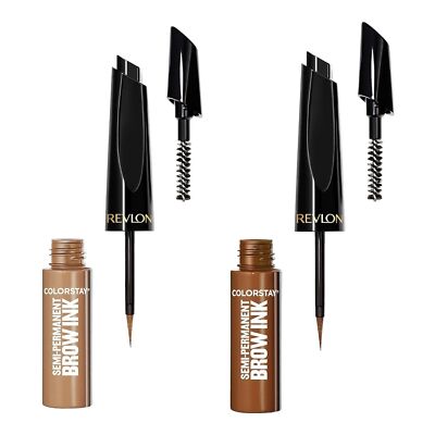 Revlon Colorstay Semi-Permanent Brow Ink, 350 Blonde Ink, 351 Warm Brown Ink