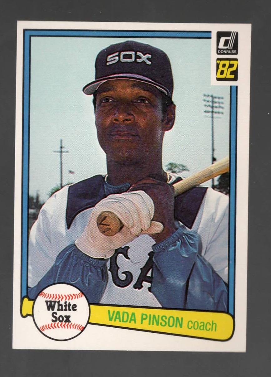 1982 Donruss Vada Pinson Chicago White Sox #445 Near Mint or Better