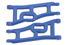 RPM RPM70665 Wide Front A-arms, Blue; Traxxas Rustler Stampede
