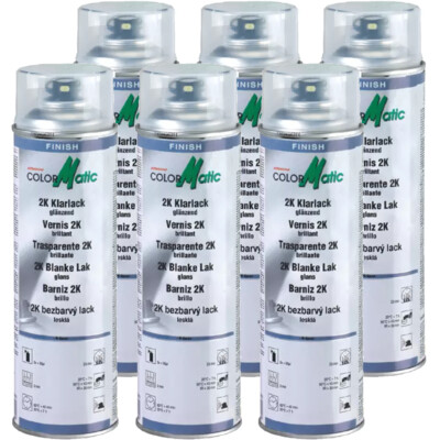 Colormatic 2K Hi-Speed Klarlack hochglänzend 6x 500ml kratzfest witterungsbest.