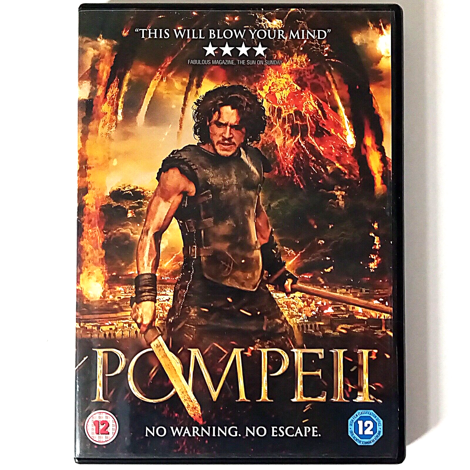 Pompeii (DVD, 2014 Columbia Tristar) Kit Harington, Carrie-Ann Moss