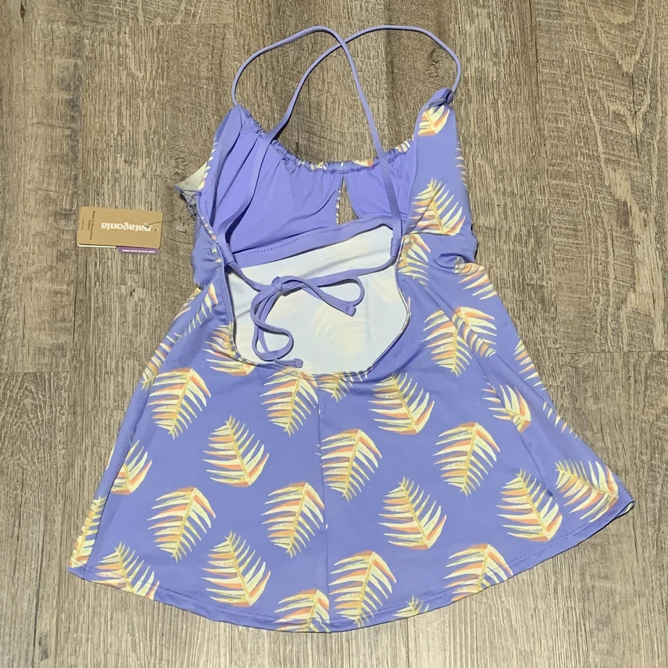 Patagonia Tankini Womens Small Light Violet Blue Glassy Dawn Swim Top Shirt - Image 2 of 3