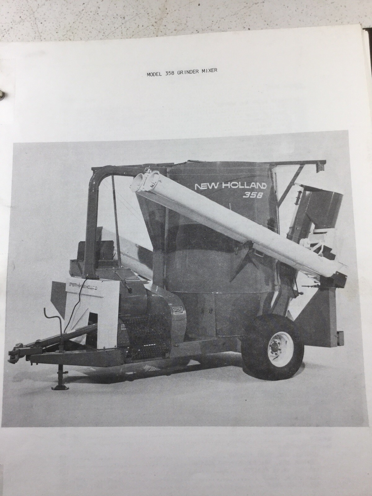 New Holland 358 Grinder, Mixer Parts Manual eBay