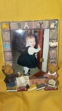 "BABY" PHOTO PICTURE FRAME- BEAR with Books