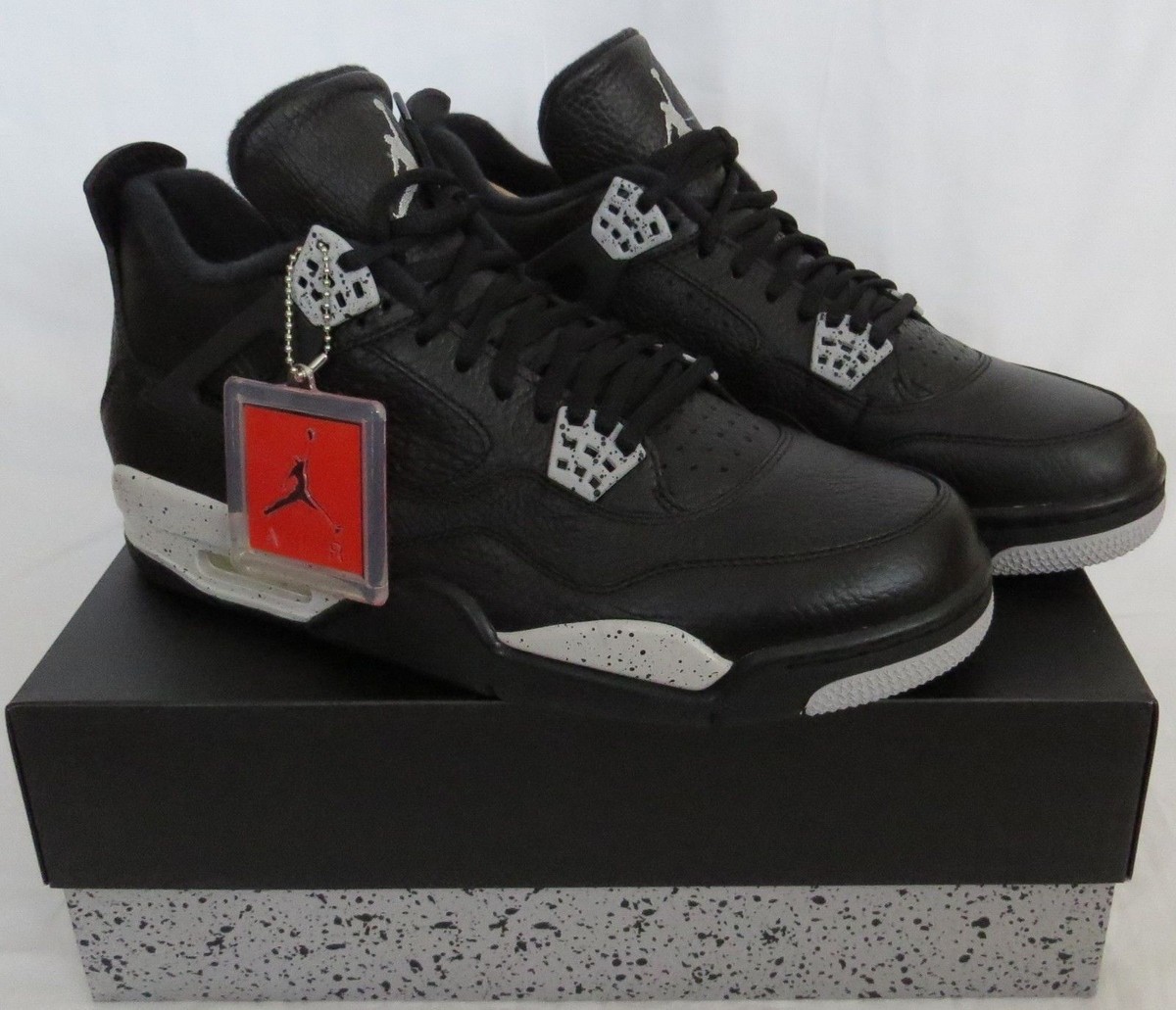 NIKE AIR JORDAN 4 OREO CEMENT IV OG LS TECH GREY BRAND NEW