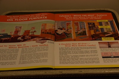 COLEMAN Automatic Oil Floor Furnace Catalog 4A Booklet 1950 BROCHURE  Vintage | eBay