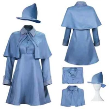Deluxe Fleur Delacour Costume for Women Cosplay Beauxbaton School Witch Hat Suit