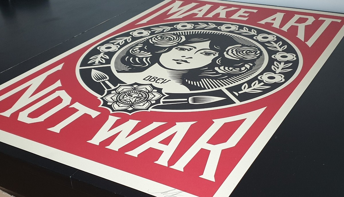 Shepard Fairey (OBEY) - Make Art Not War - Open Edition