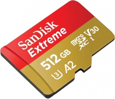  NEU   512GB SanDisk Extreme PRO microSD 200MB/s 190MB/s V30 U3 4K Speicherkarte
