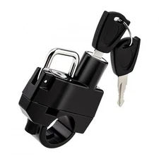 Anti-Theft Helmet Lock 22mm Handlebar with 2 Keys Security Tool For Motorcycle