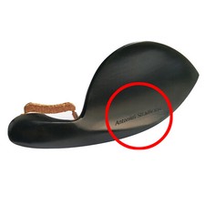 4/4 Left Handed Violin Chinrest Words Logo Laser Carving Ebony Wood Chinrest