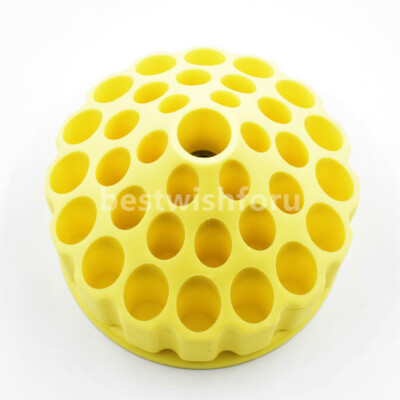 Dental Lab Plastic Silicone 35 Holes Polishing Burs 360 ° Rotation Holder Block