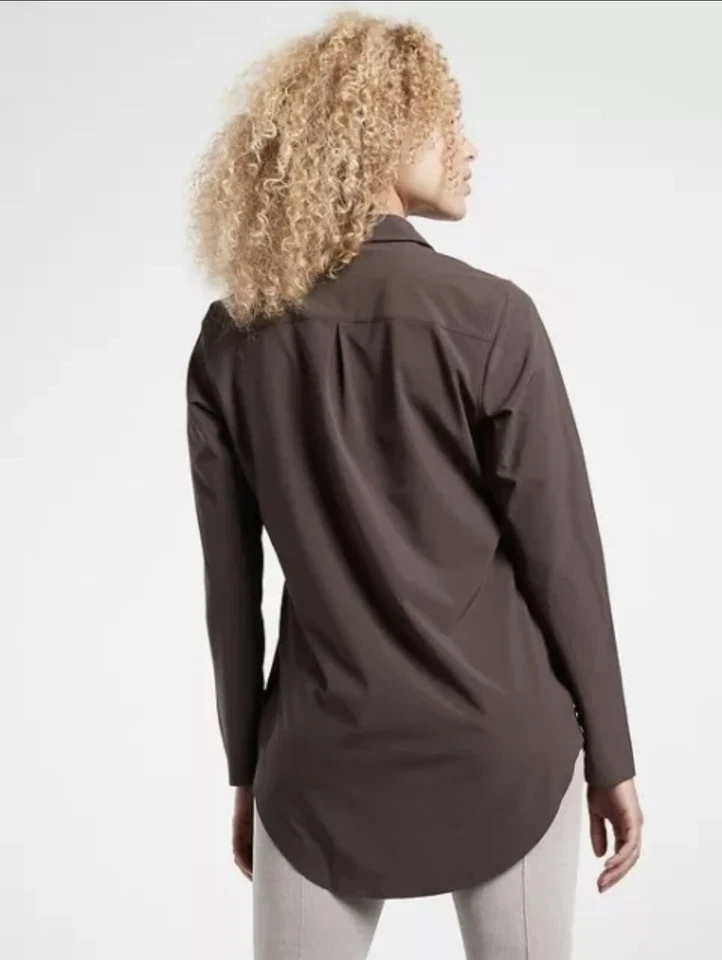 Athleta Urbanite Top 2.0 Size 3X Walnut Brown #981471 - Image 3 of 4