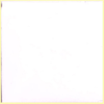 S#016) Mexican Tile sample Ceramic Handmade 4x4 inch, PURE WHITE