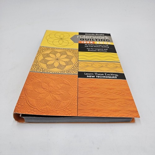 Rulerwork Quilting Idea Book by Murphy | Free Motion Longarm Spiral Guide HC LN - Picture 3 of 14