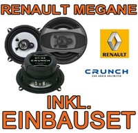 Renault Megane 1 Crunch Koax TÜR Boxen Lautsprecher Einbauset NEU Front Heck