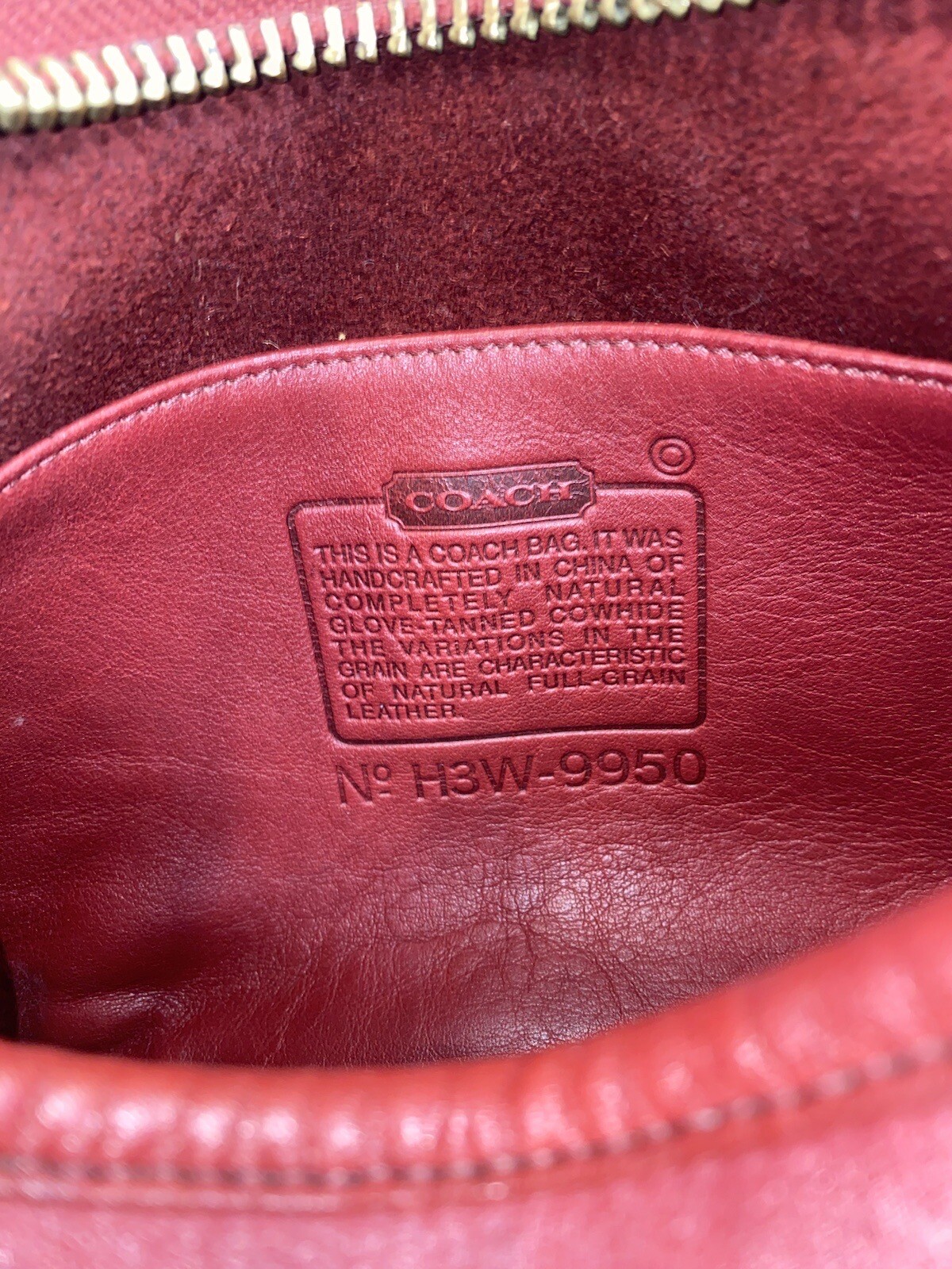 COACH Vintage Janice Shoulder Bag Crossbody Purse Red… Gem