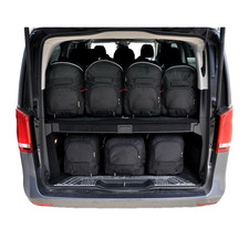 KJUST 7 Taschen Kofferraum Set f&uuml;r MERCEDES-BENZ eVITO Tourer ,V, VITO Tourer