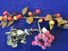 Vintage Millinery Flower Collection Fruit Garland 4" Clusters German H5166